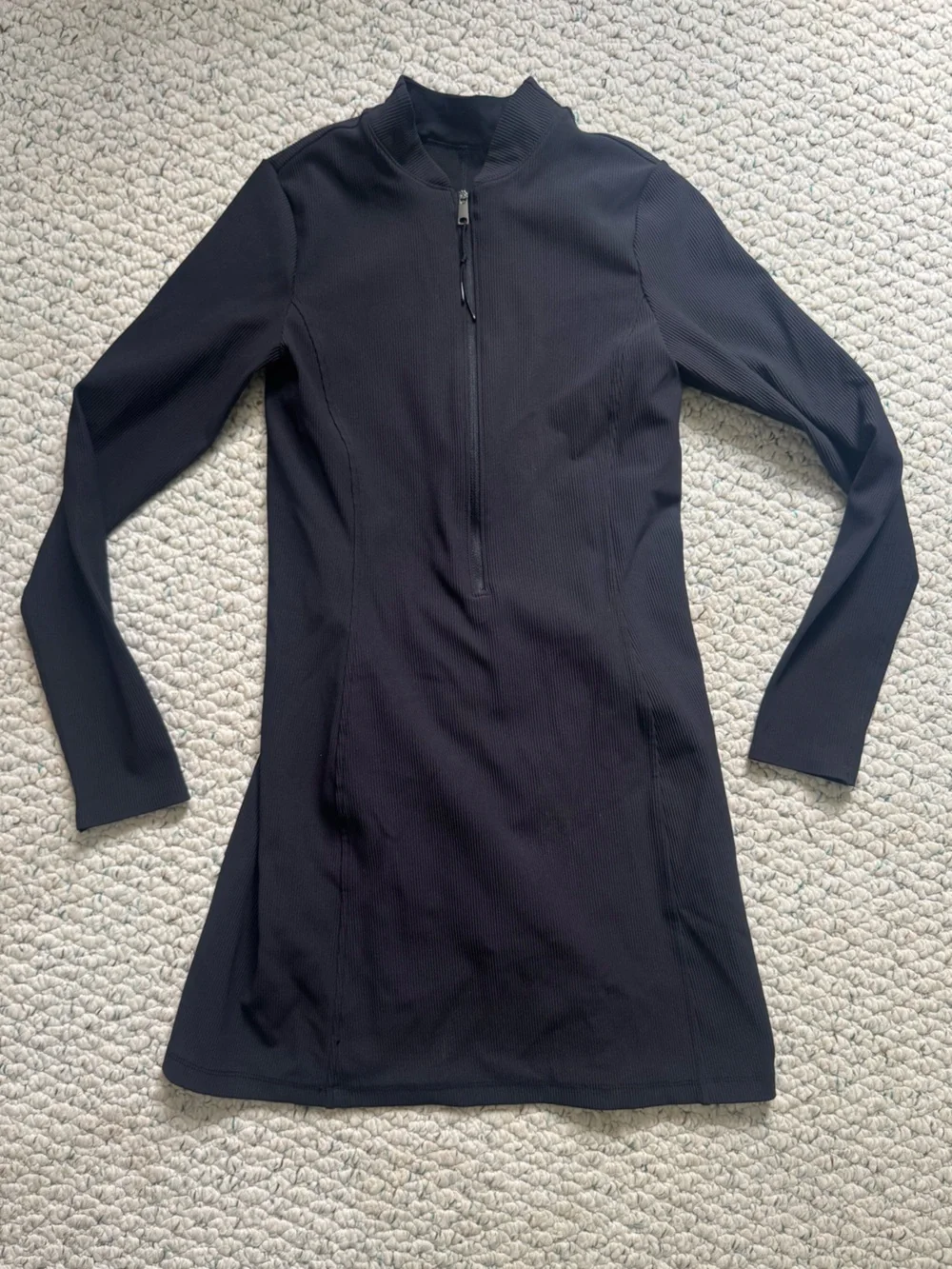 SPANX Ribbed Half Zip Dress - Picture 1 of 4